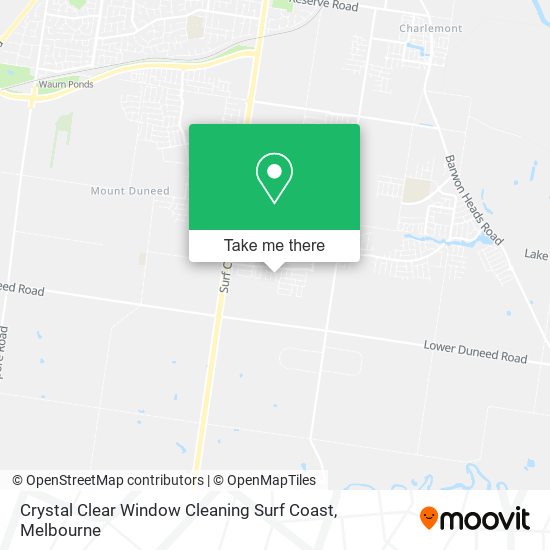 Crystal Clear Window Cleaning Surf Coast map