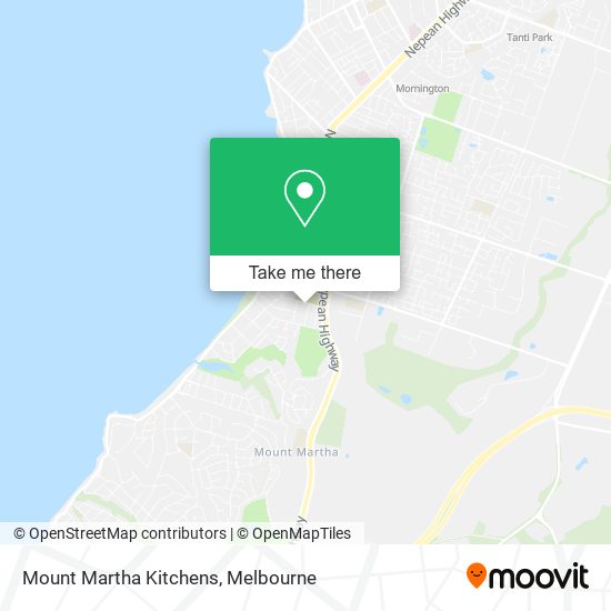 Mount Martha Kitchens map