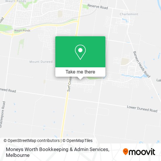Moneys Worth Bookkeeping & Admin Services map