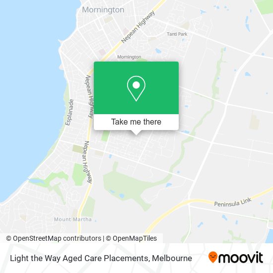 Light the Way Aged Care Placements map