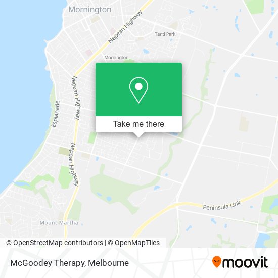 McGoodey Therapy map