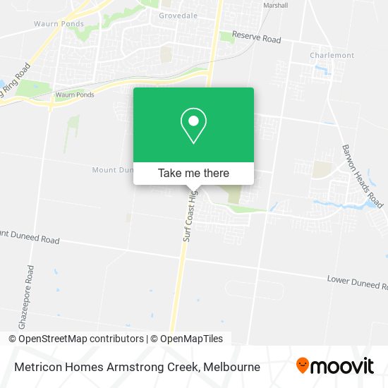 Metricon Homes Armstrong Creek map