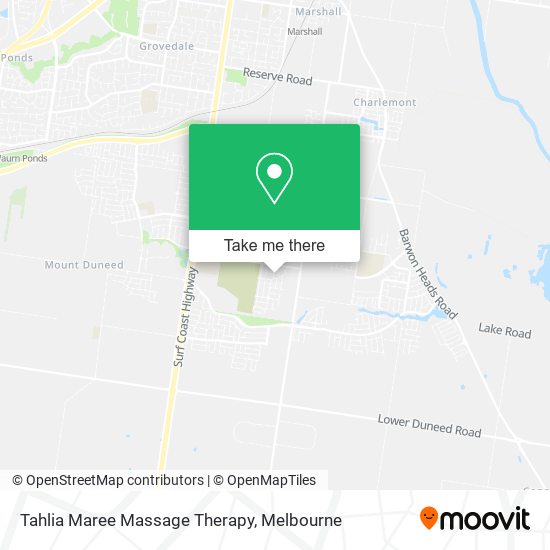 Tahlia Maree Massage Therapy map