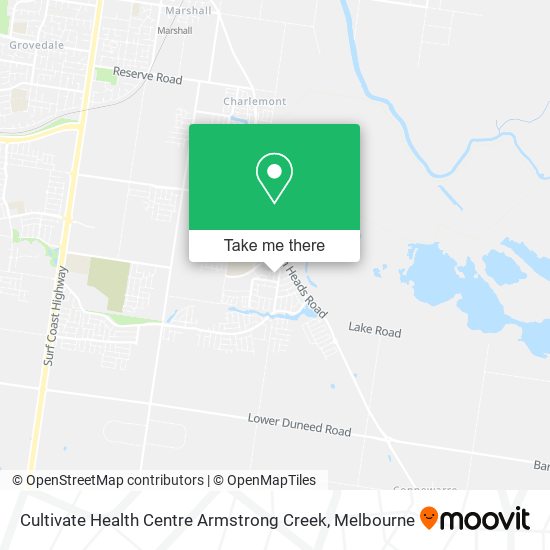 Cultivate Health Centre Armstrong Creek map