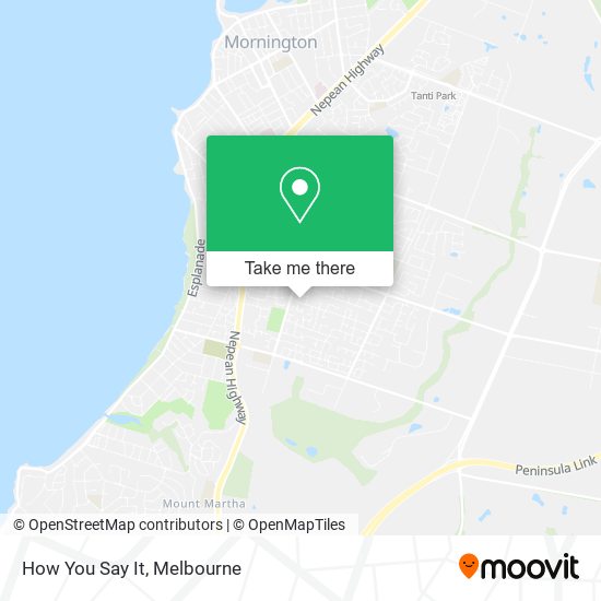 How You Say It map