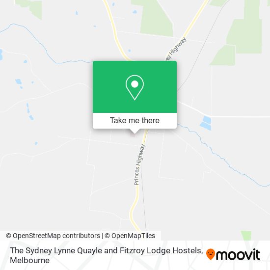 The Sydney Lynne Quayle and Fitzroy Lodge Hostels map