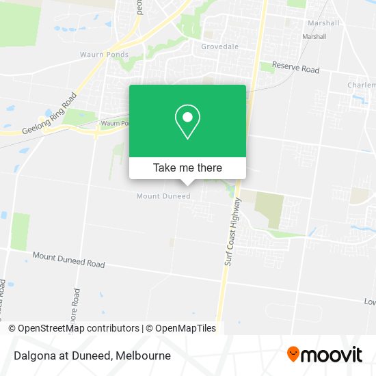 Dalgona at Duneed map