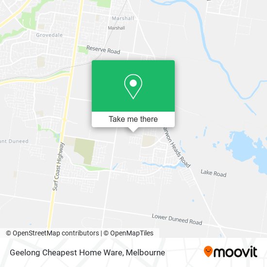 Geelong Cheapest Home Ware map