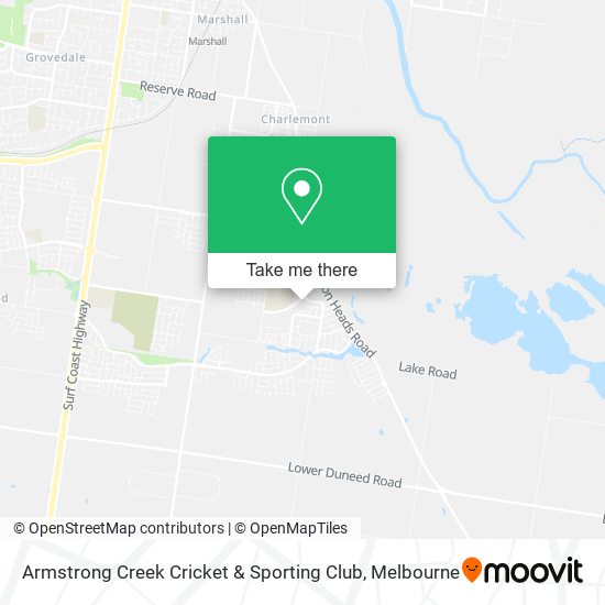 Armstrong Creek Cricket & Sporting Club map