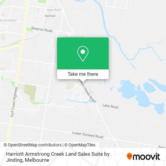 Harriott Armstrong Creek Land Sales Suite by Jinding map