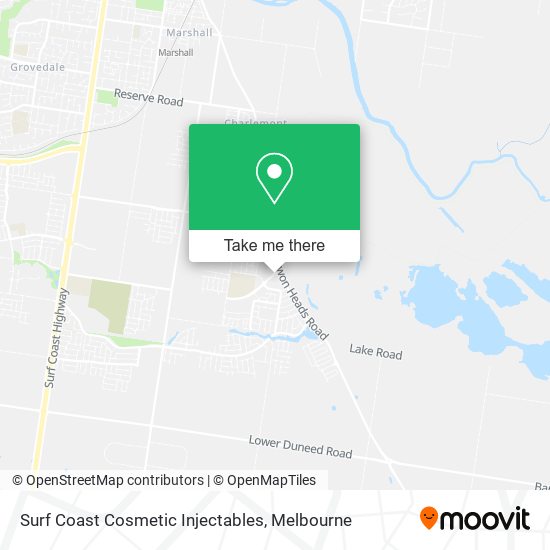 Surf Coast Cosmetic Injectables map