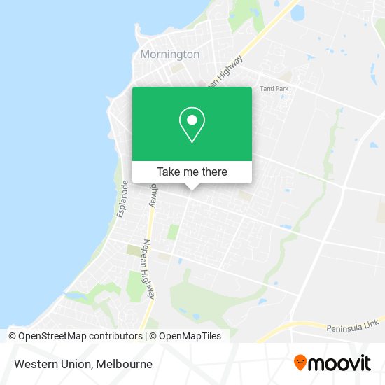 Western Union map