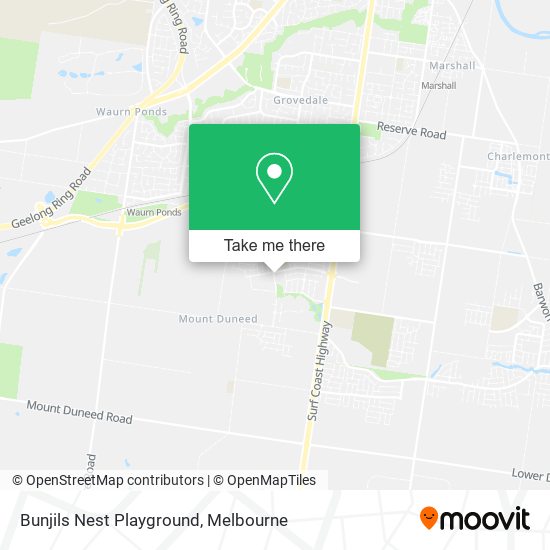 Bunjils Nest Playground map