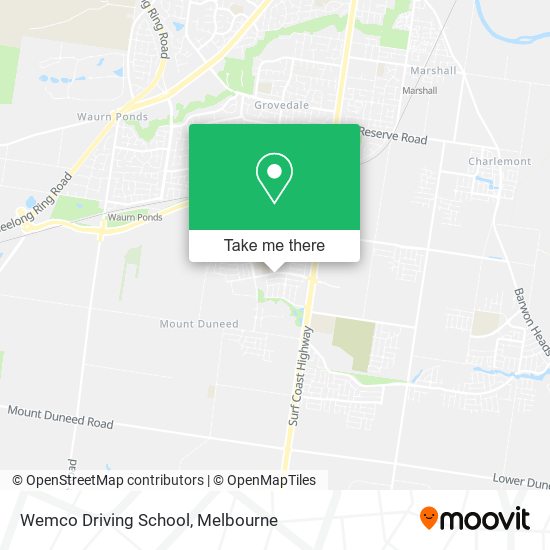 Wemco Driving School map