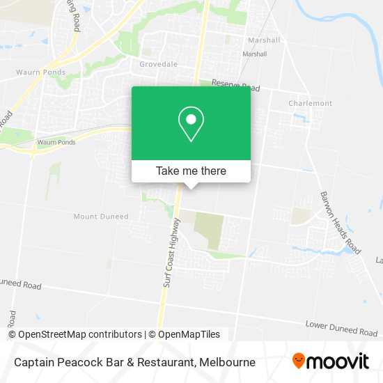 Captain Peacock Bar & Restaurant map