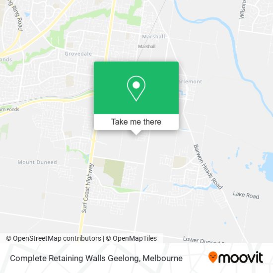 Complete Retaining Walls Geelong map