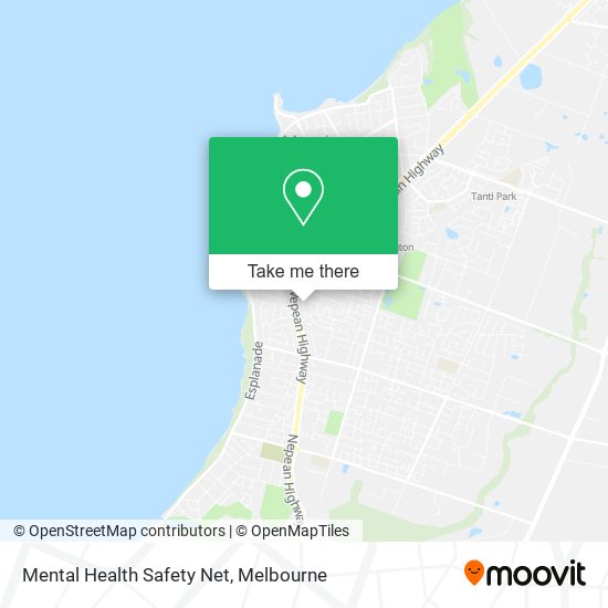 Mental Health Safety Net map