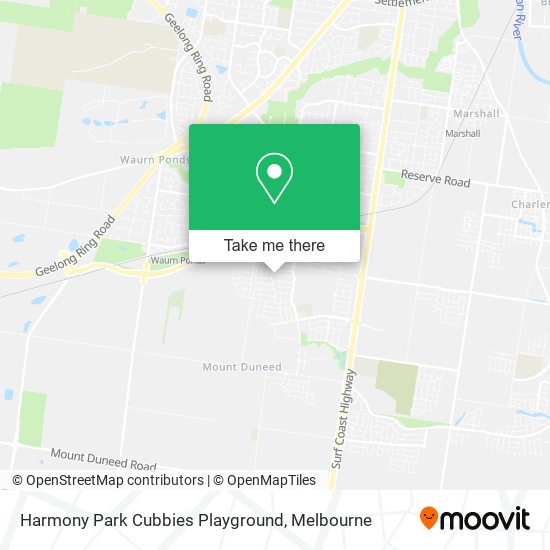 Harmony Park Cubbies Playground map