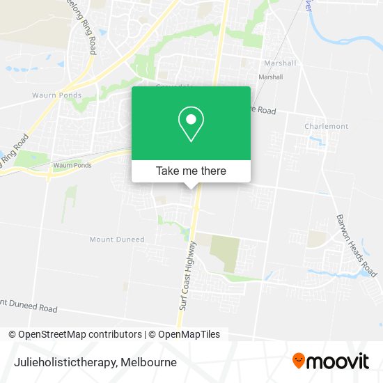 Julieholistictherapy map