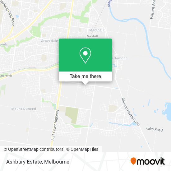 Ashbury Estate map