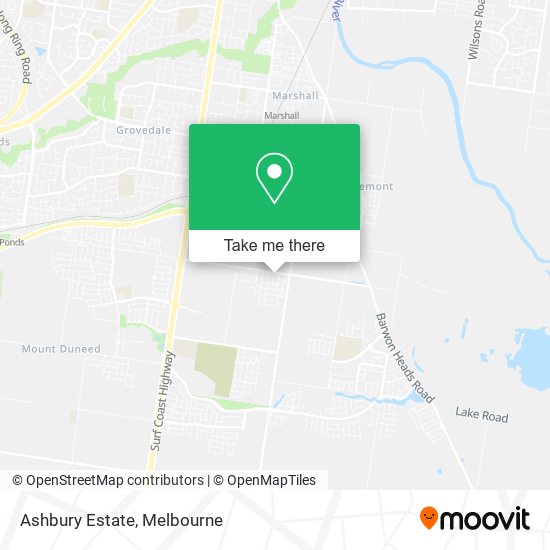 Ashbury Estate map