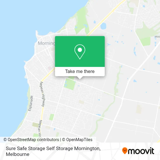 Mapa Sure Safe Storage Self Storage Mornington