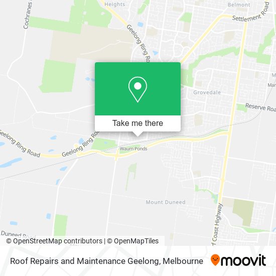 Roof Repairs and Maintenance Geelong map