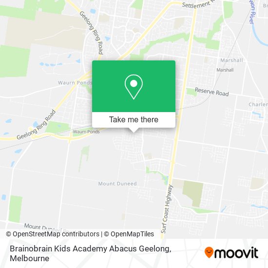 Brainobrain Kids Academy Abacus Geelong map