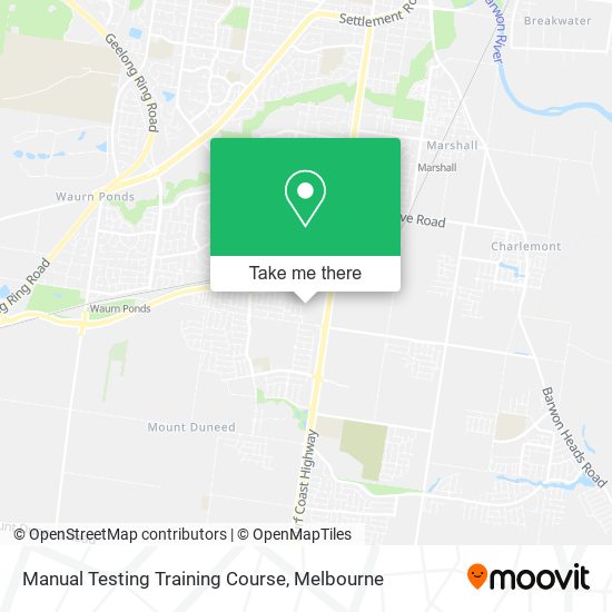Manual Testing Training Course map
