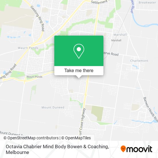 Octavia Chabrier Mind Body Bowen & Coaching map