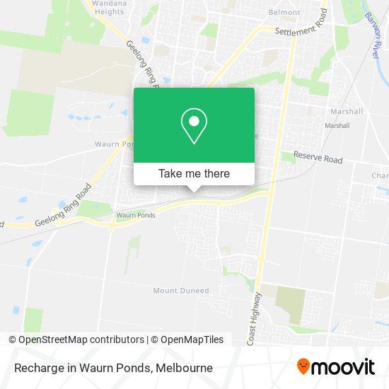 Recharge in Waurn Ponds map