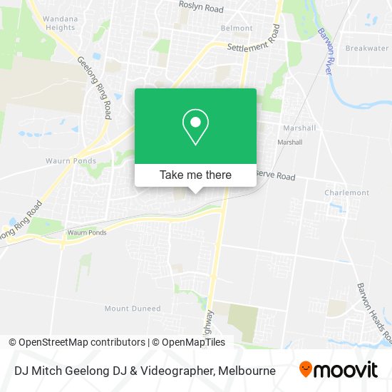 DJ Mitch Geelong DJ & Videographer map