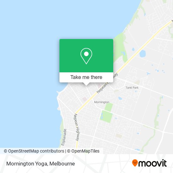 Mornington Yoga map