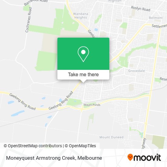 Moneyquest Armstrong Creek map