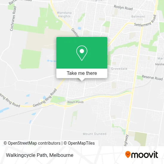 Mapa Walkingcycle Path