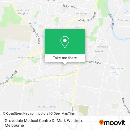 Grovedale Medical Centre Dr Mark Waldron map