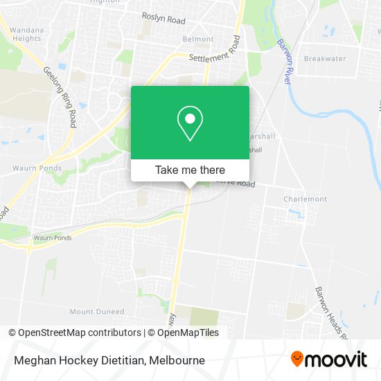 Meghan Hockey Dietitian map