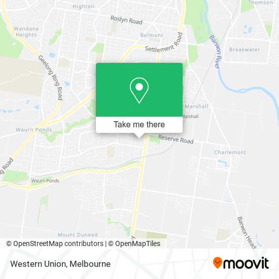 Western Union map