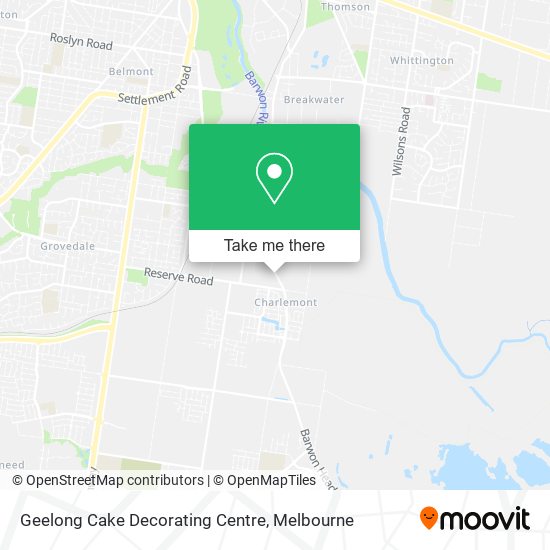 Geelong Cake Decorating Centre map