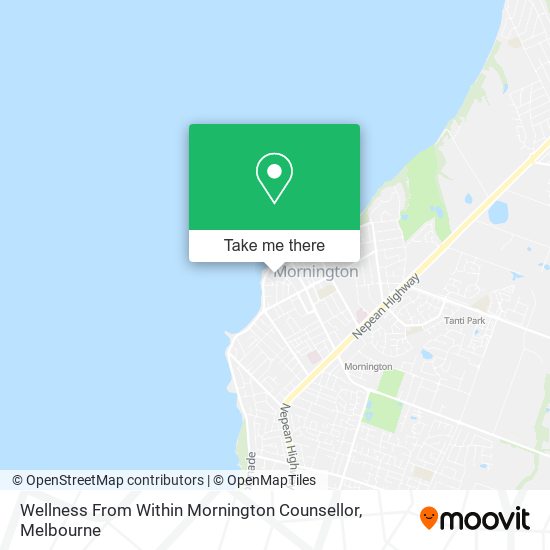 Wellness From Within Mornington Counsellor map