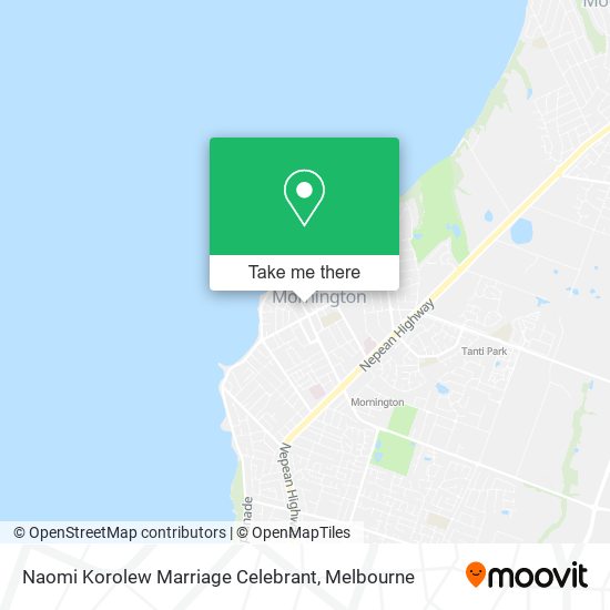 Naomi Korolew Marriage Celebrant map