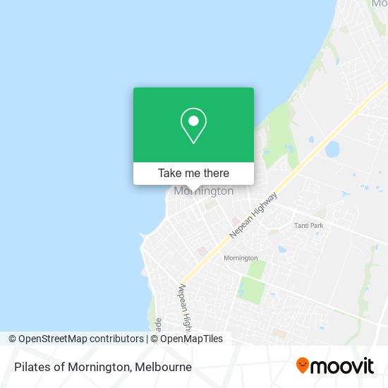 Pilates of Mornington map