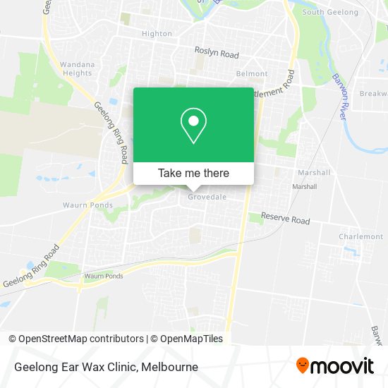Geelong Ear Wax Clinic map
