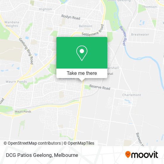 DCG Patios Geelong map