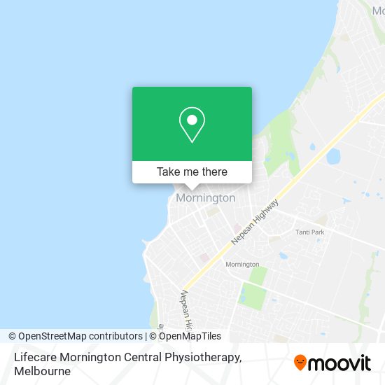 Lifecare Mornington Central Physiotherapy map