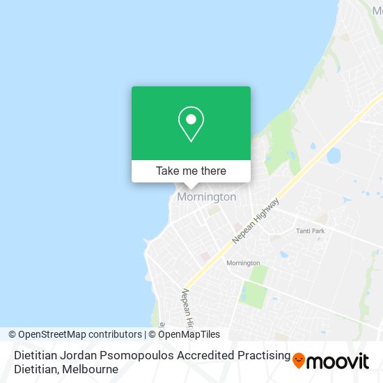 Dietitian Jordan Psomopoulos Accredited Practising Dietitian map