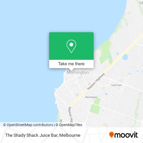 The Shady Shack Juice Bar map