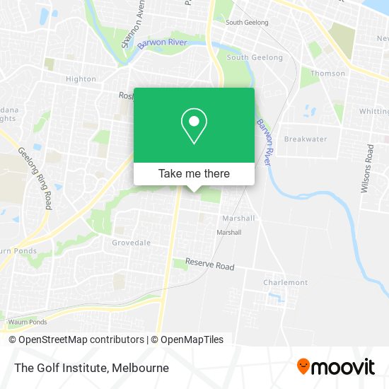 The Golf Institute map