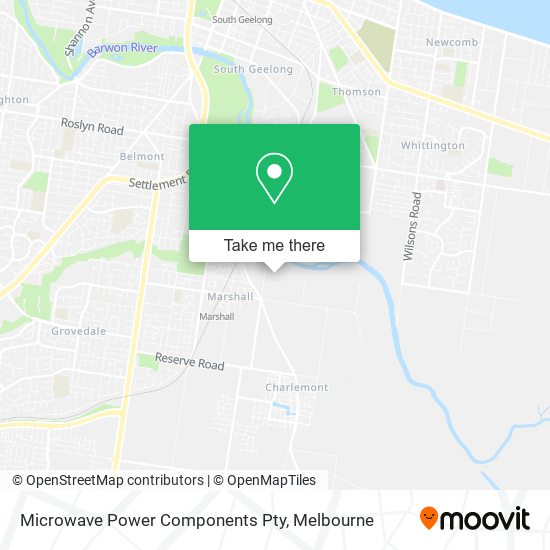 Microwave Power Components Pty map
