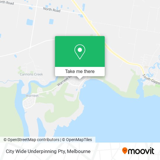 City Wide Underpinning Pty map
